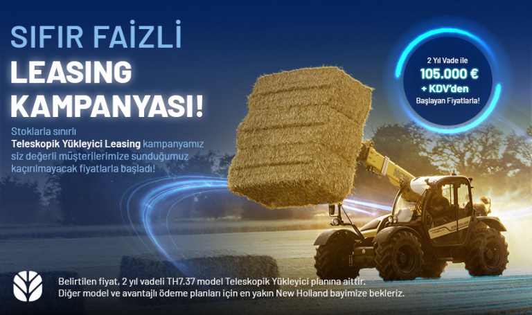 Teleskopik Yükleyiciler İçin Sıfır Faizli Leasing Kampanyası