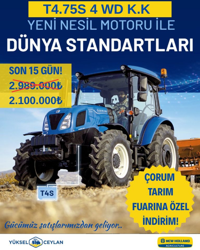 New Holland en güncel sıfır traktör ve ekipman kampanyaları
